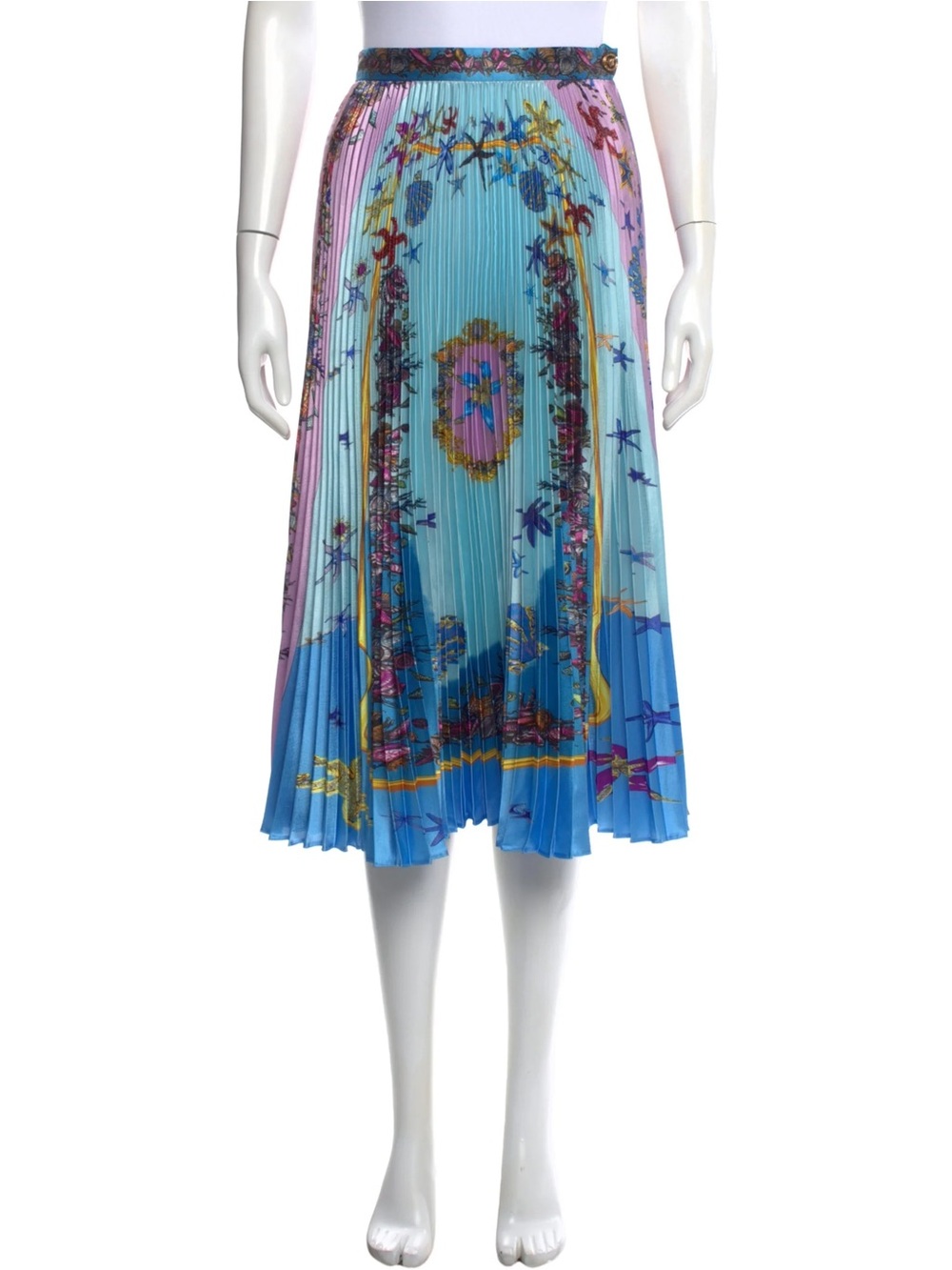ISO Versace Trésor De La Mer Pleated Skirt